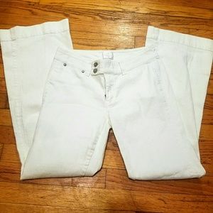 White House Black Market Blanc Trouser Leg…